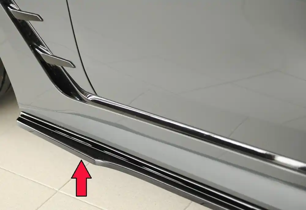 Rieger spoiler pod boční práh mont. strana pro BMW i4 M G26 gran coupe (5-dvéř.), 11/21-, plast ABS lakovaný do černé lesklé barvy, levá strana Koupit Online