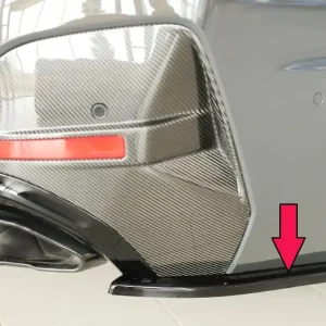 Dokud Zásoby Vydrží Rieger spoiler pod zadní nárazník na pravé straně pro BMW i4 M G26 gran coupe (5-dvéř.) r.v. 11/21-, plast ABS lakovaný do černé lesklé barvy