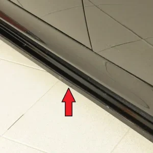 Rieger spoiler pod boční práh mont. strana pro BMW řada 3 E91 touring, 09/08-, plast ABS lakovaný do černé lesklé barvy, pravá strana Speciální Cena