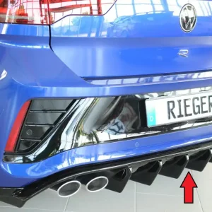 Rieger vložka zadního nárazníku pro Volkswagen T-roc A1 5-dvéř., plast ABS lakovaný do černé lesklé barvy Výhodná Nabídka
