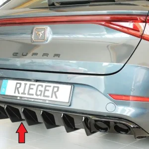Rieger vložka zadního nárazníku (pro vozy bez tažného zař.) pro Cupra Leon KL 5-dvéř. (ST/sportstourer), plast ABS lakovaný do černé lesklé barvy Objednat Nyní