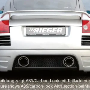Expresní Doručení Rieger kompletní zadní nárazník pro Audi TT 8N kupé, roadster, plast ABS s povrchovou úpravou Carbon-Look