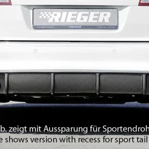 Rieger vložka zadního nárazníku pro Audi A6 4F avant, sedan po faceliftu, plast ABS s povrchovou úpravou Carbon-Look, pro orig. koncovky na obou stranách Odeslání Ihned