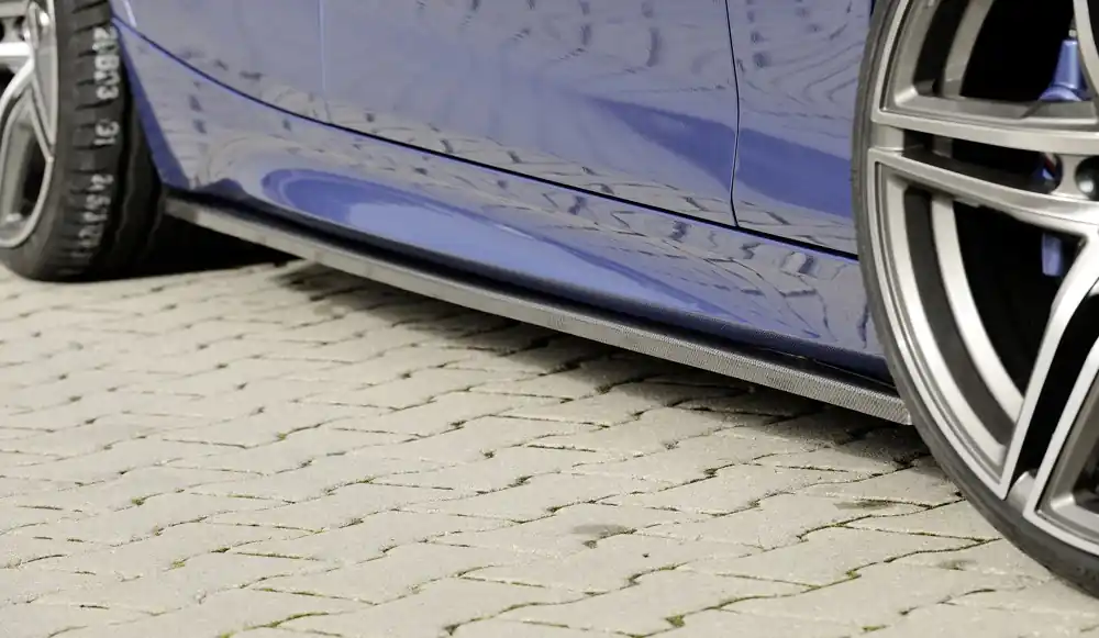 Rieger spoiler pod boční práh mont. strana levá pro BMW řada 1 F20 sedan / 4-dvéř. vč. faceliftu, r.v. 05/2015-, 09/11-03/2015, plast ABS s povrchovou úpravou Carbon-Look Vrácení Zdarma