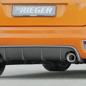 Rieger vložka zadního nárazníku pro Ford Focus 2 ST 3-dvéř., 5-dvéř. před faceliftem, plast ABS s povrchovou úpravou Carbon-Look Bezpečná Platba
