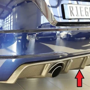 Akční Cena Rieger vložka zadního nárazníku pro Audi TT 8J-FV, 8S kupé, roadster vč. faceliftu, plast ABS s povrchovou úpravou Carbon-Look