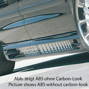 Koupit Online Rieger boční práh mont. strana levá pro Volkswagen Sharan 7M van před faceliftem, r.v. 09/95-02/00, plast ABS s povrchovou úpravou Carbon-Look, s prolisem, s prolisem a dvěma výřezy