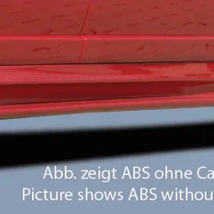 Zlevněný Rieger boční práh mont. strana pravá pro Volkswagen Passat 3B, 3BG combi, sedan, plast ABS s povrchovou úpravou Carbon-Look, s prolisem a výřezem