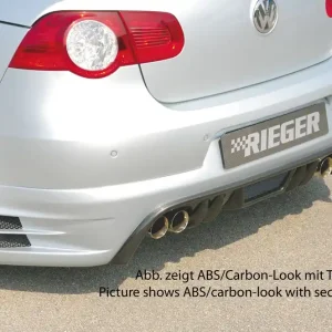 Koupit Online Rieger spoiler pod zadní nárazník pro Volkswagen Eos 1F kabriolet před faceliftem r.v. 04/06/-11/10, plast ABS s povrchovou úpravou Carbon-Look
