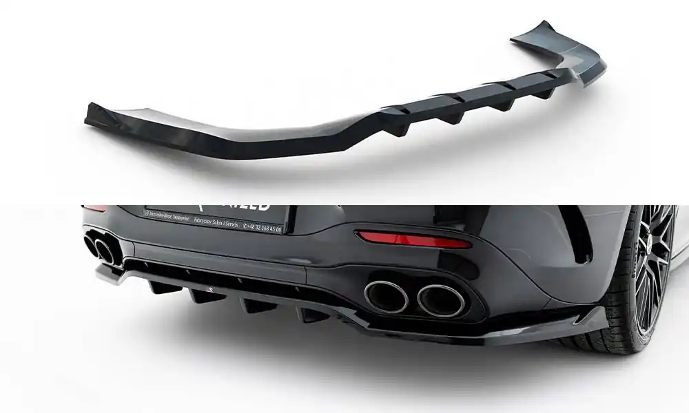 Mercedes SL R232/AMG 63, spoiler pod zadní nárazník s žebrováním, Maxton design Sleva