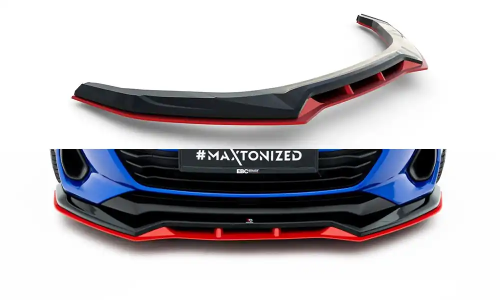 Tovární Cena Subaru BRZ Mk2, spoiler pod přední nárazník ver.2 s červenou spodní částí, Maxton design