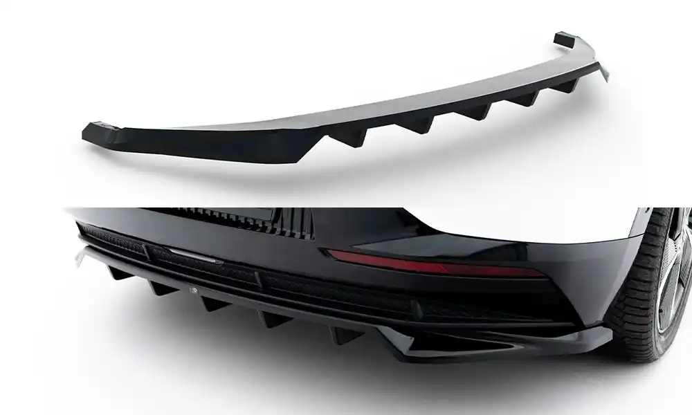 Kia EV6 Mk1, spoiler pod zadní nárazník s žebrováním, Maxton Design Originální