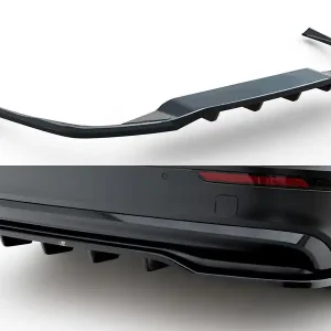 Volvo S60/V60 R-Design Mk3, spoiler pod zadní nárazník s žebrováním, Maxton design Zlevněný