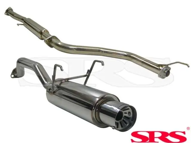 Zlevněný Honda Civic 1991-1996 4 dveř. sedan 1.5 DXi (D15B2 - EG8) Výfukový systém Catback nerezová ocel G55 SRS exhaust systems