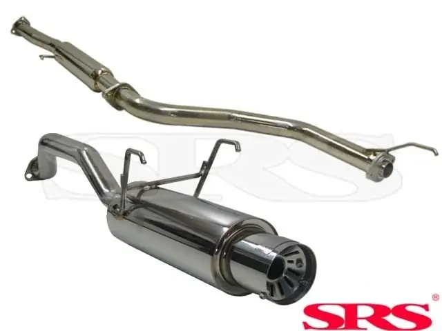 Tovární Cena Honda Civic 1992-1996 2 dveř. coupe 1.5 LSi (D15B7 - EJ2) Výfukový systém Catback nerezová ocel G55 SRS exhaust systems