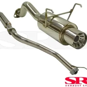 Značkový Honda Civic 1995-2001 3 dveř. hatchback 1.6i ES Výfukový systém Catback nerezová ocel G55 SRS exhaust systems
