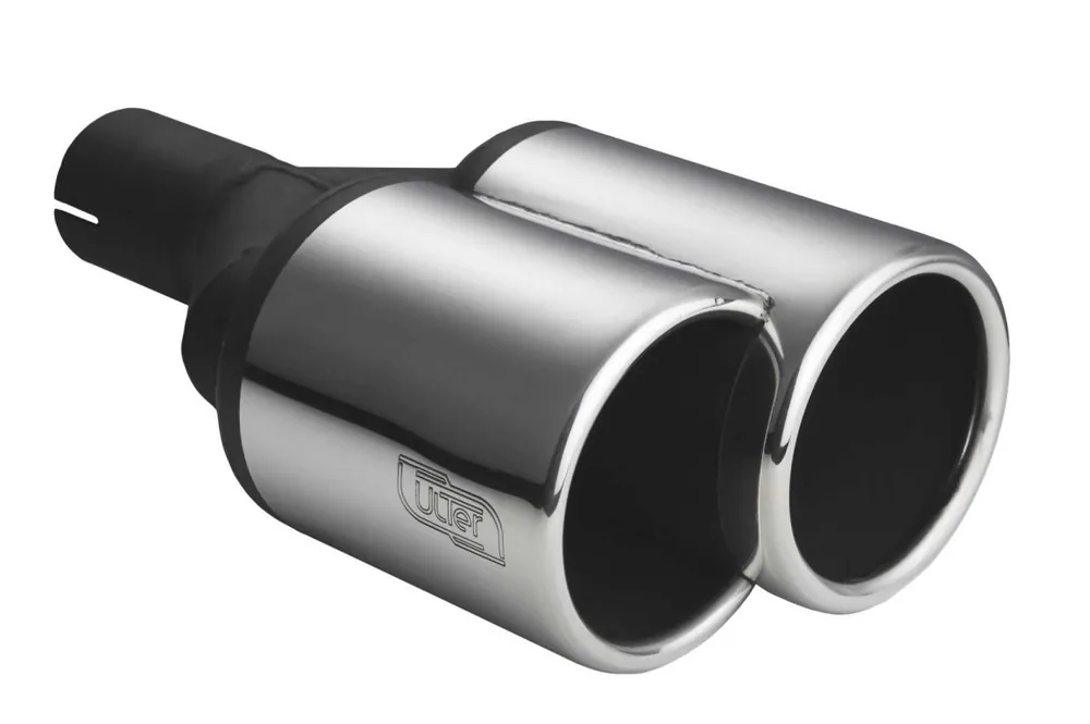 Nejlepší Volba ULTER SPORT univerzální dvoukoncovka výfuku kulatá 2x Ø100x160mm s délkou 200 mm/180