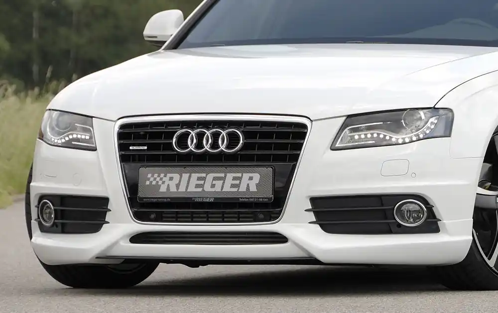 Rieger spoiler pod přední nárazník pro Audi A4 B8, B81 avant, sedan před faceliftem, r.v. 11/07-12/11, plast ABS bez povrchové úpravy, S-Line Výhodná Nabídka