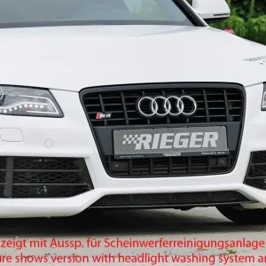 Horká Nabídka Rieger Přední nárazník pro Audi A4 B8, B81 avant, sedan před faceliftem, plast ABS bez povrchové úpravy, pro vozy s ostřikovači světlometů