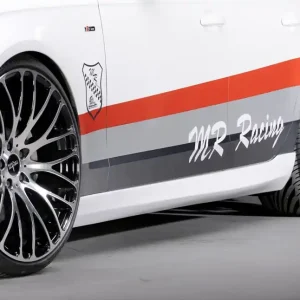 Rieger boční práh mont. strana pravá pro Audi A4 S4 B8, B81 avant, sedan, r.v. 11/08-, plast ABS bez povrchové úpravy Oblíbený