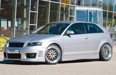 Rieger boční práh mont. strana pravá pro Audi A3 8P 3-dvéř., plast ABS bez povrchové úpravy Top Prodej
