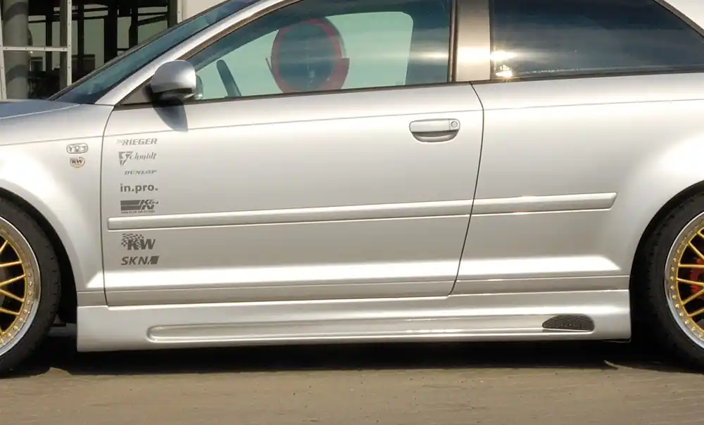 Rieger boční práh mont. strana pravá pro Audi A3 8P 3-dvéř., plast ABS bez povrchové úpravy, s prolisem a výřezem Objednat Nyní