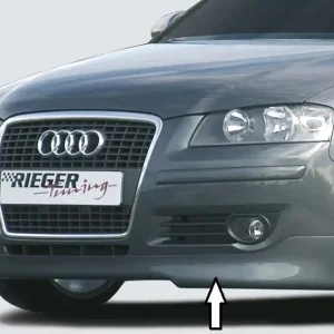 Rieger spoiler pod přední nárazník pro Audi A3 8P 3-dvéř., 5-dvéř., Sportback, r.v. 06/05-06/08, plast ABS bez povrchové úpravy Nejlepší Volba