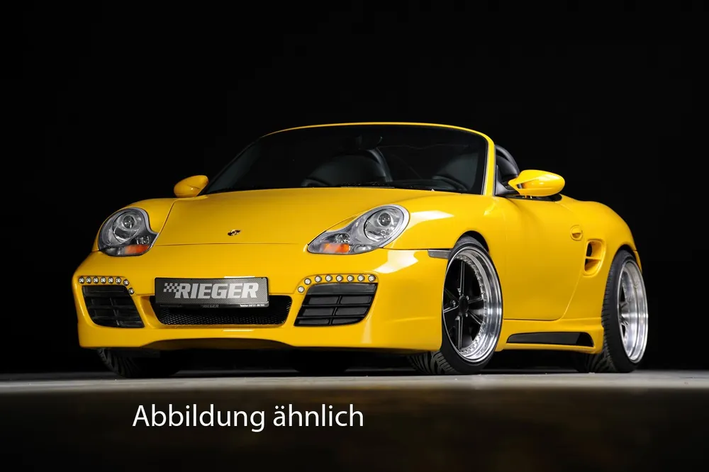Cenově Výhodný Rieger Přední nárazník pro Porsche Boxster 986, plast ABS bez povrchové úpravy, s výřezy na světla pro denní svícení