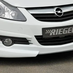 Rieger spoiler pod přední nárazník pro Opel Corsa D 3-dvéř., 5-dvéř. před faceliftem, r.v. 07/06-12/10, plast ABS bez povrchové úpravy, bez žebrování Přímo Od Výrobce