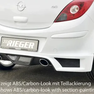 Nejlepší Cena Rieger spoiler pod zadní nárazník pro Opel Corsa D 3-dvéř., 5-dvéř. vč. faceliftu r.v. 01/11-, 07/06-12/10, plast ABS bez povrchové úpravy, pro koncovky na obou stranách