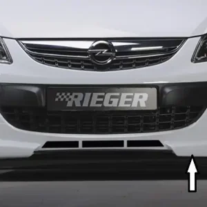 Rieger spoiler pod přední nárazník pro Opel Corsa D 3-dvéř., 5-dvéř. po faceliftu, r.v. 01/11-, plast ABS bez povrchové úpravy, s žebrováním Top Prodej