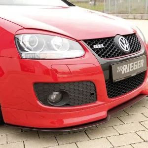 Rieger spoiler pod přední nárazník pro Volkswagen Golf 5 1K 3-dvéř., 5-dvéř., GT, GTI, plast ABS bez povrchové úpravy Bezpečná Platba