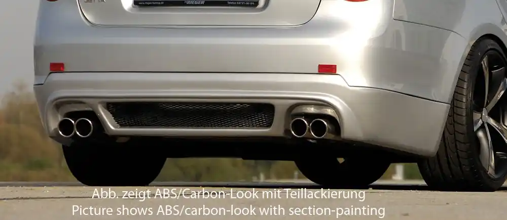 Rieger spoiler pod zadní nárazník pro Volkswagen Jetta 3 1KM 5-dvéř. r.v. 08/05-, plast ABS bez povrchové úpravy Kup Teď
