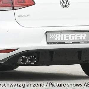 Rieger vložka zadního nárazníku pro Volkswagen Golf 7 vč. GTD 3-dvéř., 5-dvéř. před faceliftem, plast ABS bez povrchové úpravy Expresní Doručení