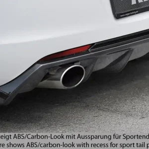 Rieger vložka zadního nárazníku (GBL-51315) pro Opel Astra J 5-dvéř., hatchback před faceliftem, plast ABS lakovaný do černé lesklé barvy Ověřený