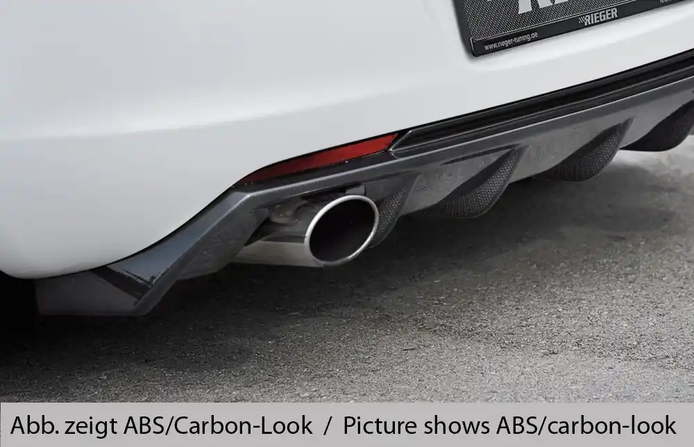 Rieger vložka zadního nárazníku (GBL-51317) pro Opel Astra J 5-dvéř., hatchback před faceliftem, plast ABS lakovaný do černé lesklé barvy Akční Nabídka