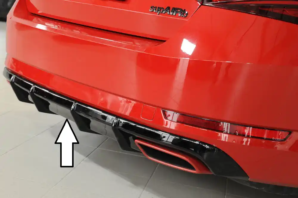Nejlepší Cena Rieger vložka zadního nárazníku (pro tažné zařízení) pro Škoda Superb III 3T, 3V combi, sedan, plast ABS lakovaný do černé lesklé barvy, 2.0 TSI (200/206kW), s tažným zařízením, s parkovacím asistentem (PDC)