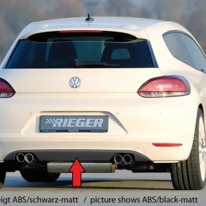Rieger nástavec zadního nárazníku (GBL-14107) pro Volkswagen Scirocco 3 13 2-dvéř., plast ABS lakovaný do černé lesklé barvy Nejlepší Volba
