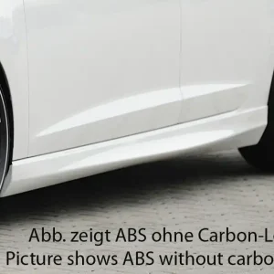 Rieger boční práh mont. strana levá pro Volkswagen Golf 7 vč. GTD, GTI, R 3-dvéř., 5-dvéř., r.v. 04/13-, 06/13-, 10/12-, 12/13-, plast ABS s povrchovou úpravou Carbon-Look Akční Cena