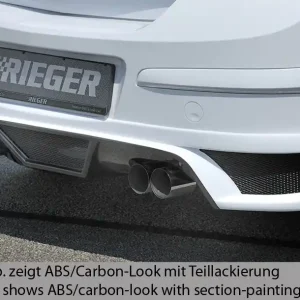 Ověřený Rieger spoiler pod zadní nárazník pro Opel Astra H 5-dvéř., hatchback, notchback r.v. 03/04-, plast ABS s povrchovou úpravou Carbon-Look, pro dvojité koncovky na obou stranách