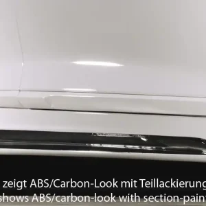 Speciální Cena Rieger boční práh mont. strana levá pro Volkswagen Scirocco 3 13 2-dvéř., r.v. 08/08-, plast ABS s povrchovou úpravou Carbon-Look, s prolisem a výřezem