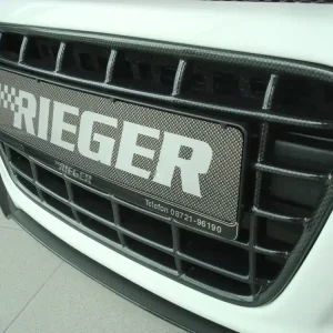Ihned K Objednání Rieger maska chladiče Carbon-Look pro Volkswagen Scirocco 3 13 2-dvéř. před faceliftem, plast ABS s povrchovou úpravou Carbon-Look