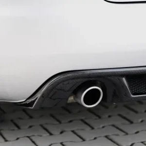 Nakupujte Hned Rieger vložka zadního nárazníku pro Audi A4 8H kabriolet, plast ABS s povrchovou úpravou Carbon-Look, pro orig. koncovky na obou stranách