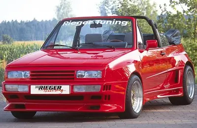 Rieger boční díl widebody II pro Volkswagen Golf 1 kabriolet, GFK (laminát), mont. strana levá Sleva