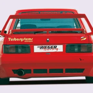 Značkový Rieger boční díl widebody II pro Ford Escort 4 3-dvéř., 07/88-10/90, GFK (laminát), mont. strana pravá