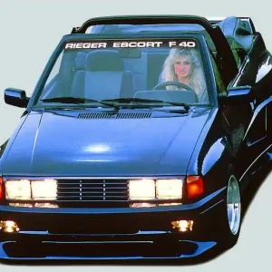 Rieger boční díl widebody II pro Ford Escort 4 kabriolet, 07/88-10/90, GFK (laminát), mont. strana levá Víkendová Akce