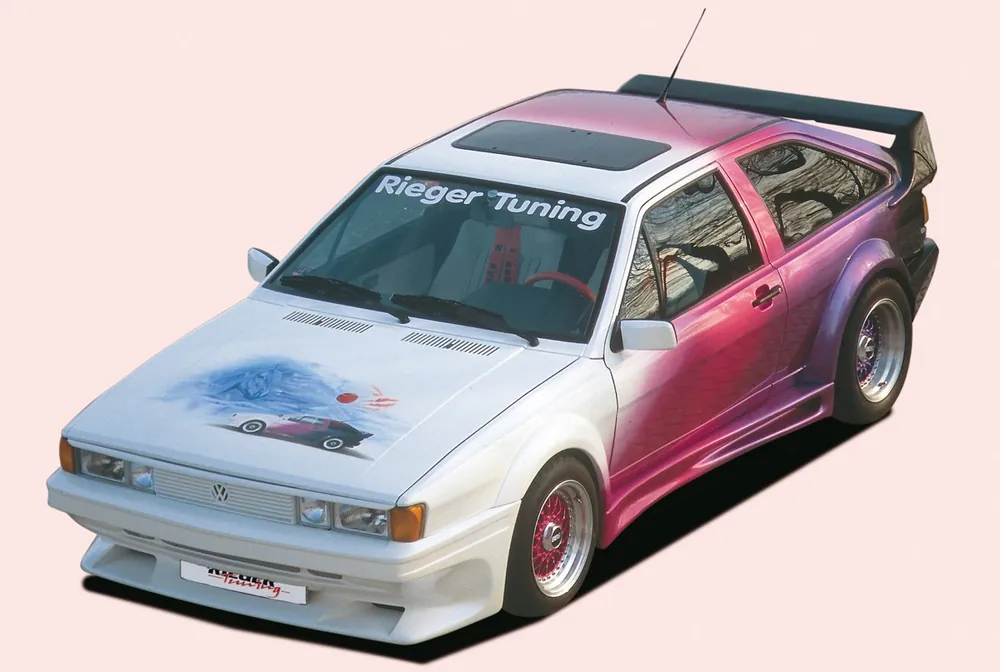 Zlevněný Rieger Přední nárazník widebody I pro Volkswagen Scirocco 2 kupé, GFK (laminát)