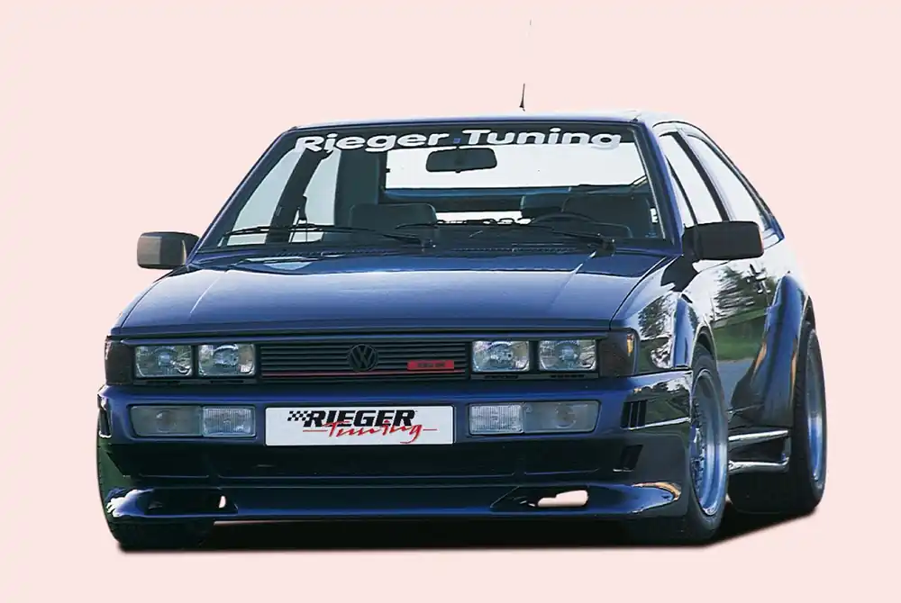 Rieger Přední nárazník widebody I pro Volkswagen Scirocco 2 kupé, GFK (laminát), s výřezy pro mlhová světla Bezpečná Platba