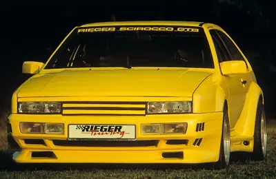 Rieger Přední nárazník widebody I pro Volkswagen Scirocco 2 kupé, GFK (laminát), s výřezy pro blinkry a mlhová světla Zlevněný