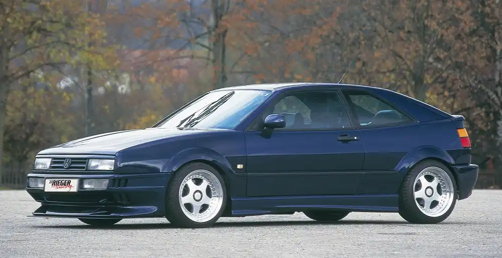Rieger Přední nárazník widebody I pro Volkswagen Corrado 53I kupé, GFK (laminát) Vysoce Kvalitní